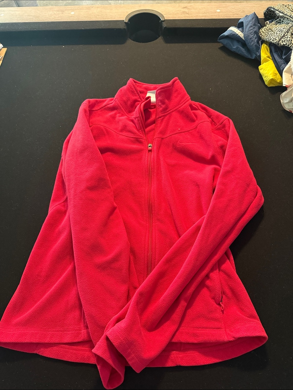 Nike Women's Hot Pink Full-Zip Fleece Jacket